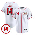 C.Reds #14 Pete Rose Player White Vapor Premier Limited Home Edoa Stitched Jerseys