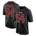 SF.49ers #54 Fred Warner Player Black Fashion Home Game Edoa Stitched Jerseys