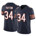 C.Bears #34 Walter Payton Player Navy Vapor F.U.S.E. Limited Home Game Edoa Stitched Jerseys