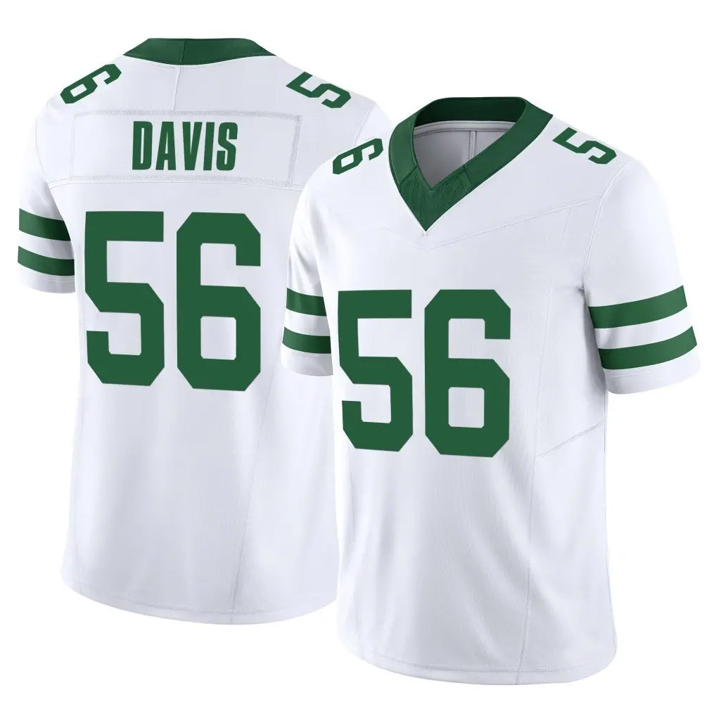 NY.Jets #56 Demario Davis Player White Legacy Limited Vapor F.U.S.E. Home Game Edoa Stitched Jerseys