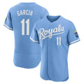 KC.Royals #11 Maikel Garcia Player Light Blue Alt Limited Elite Home Edoa Stitched Jerseys
