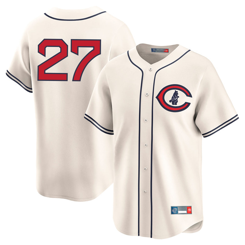 C.Cubs #27 Seiya Suzuki Player Cream Field of Dreams Limited Home Game Edoa Stitched Jerseys