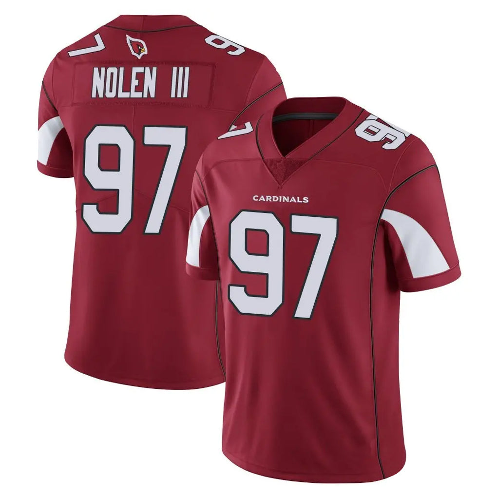 A.Cardinals #97 Walter Nolen III Player Cardinal Vapor Limited Home Game  Edoa Stitched Jerseys