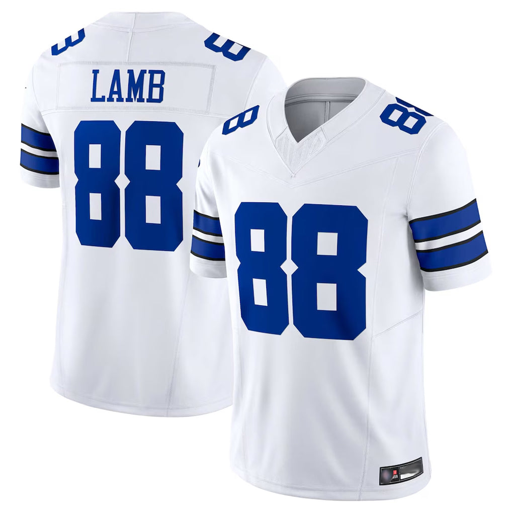 D.Cowboys #88 CeeDee Lamb Player White Limited Vapor F.U.S.E. Home Game Edoa Stitched Jerseys