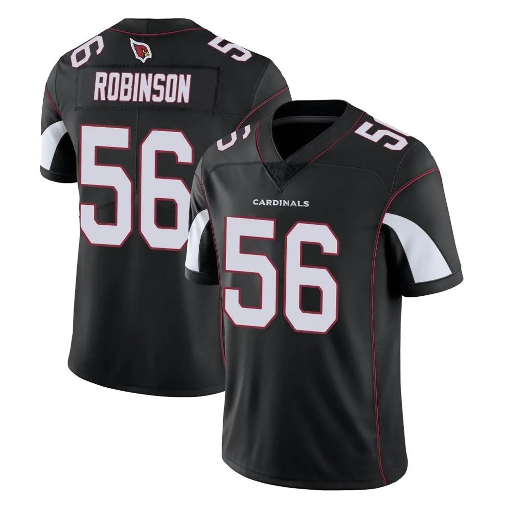 A.Cardinals #56 Darius Robinson Player Black Vapor Limited Home Game Edoa Stitched Jerseys