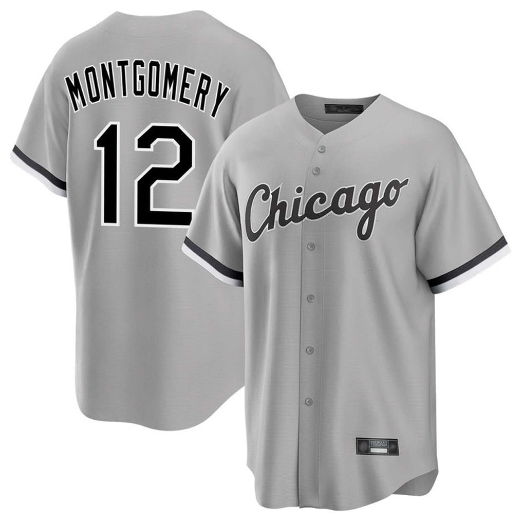 C.White Sox #12 Colson Montgomery Player Gray Home Game Edoa Stitched Jerseys