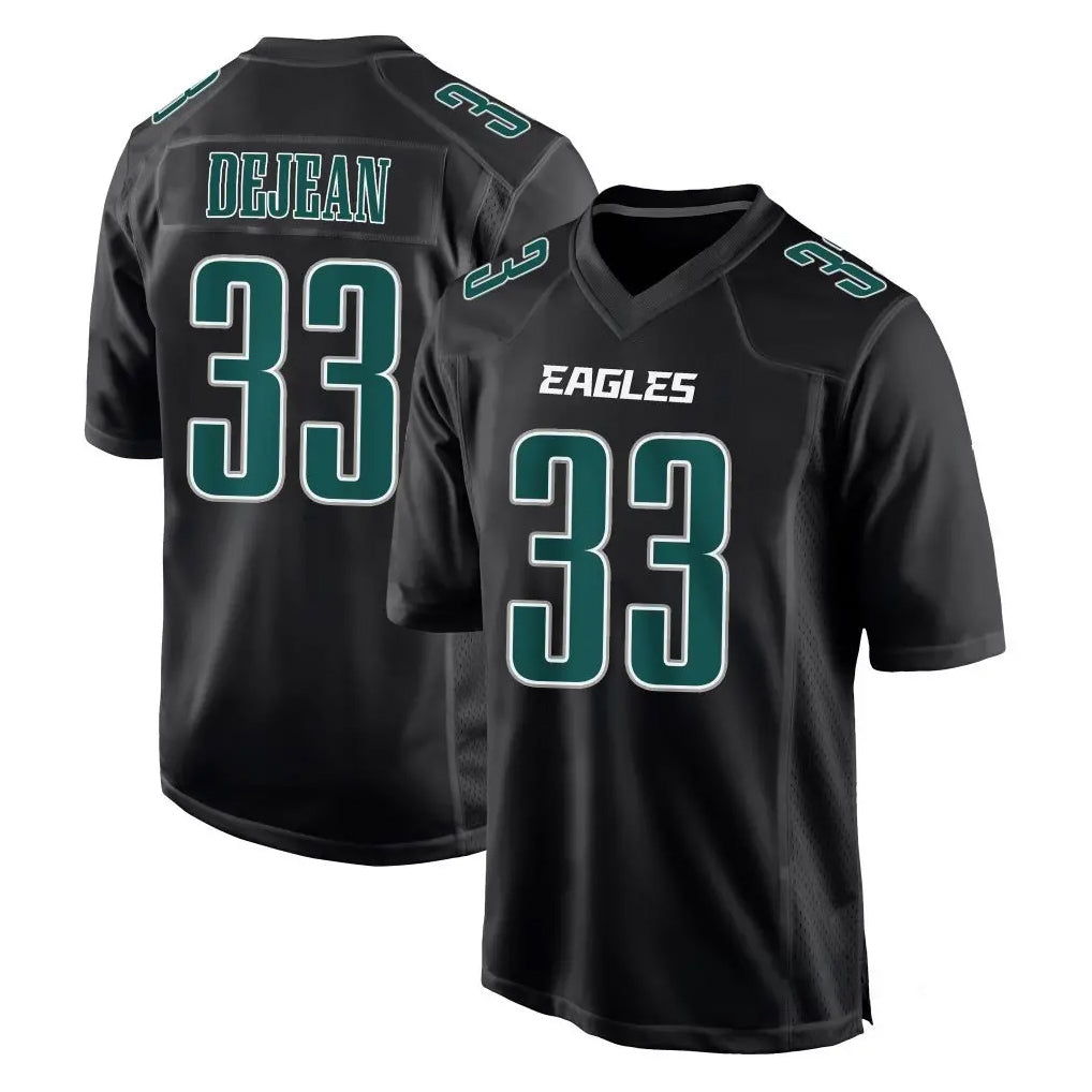 P.Eagles #33 Cooper DeJean Player Carbon Black Fashion Home Game Edoa Stitched Jerseys