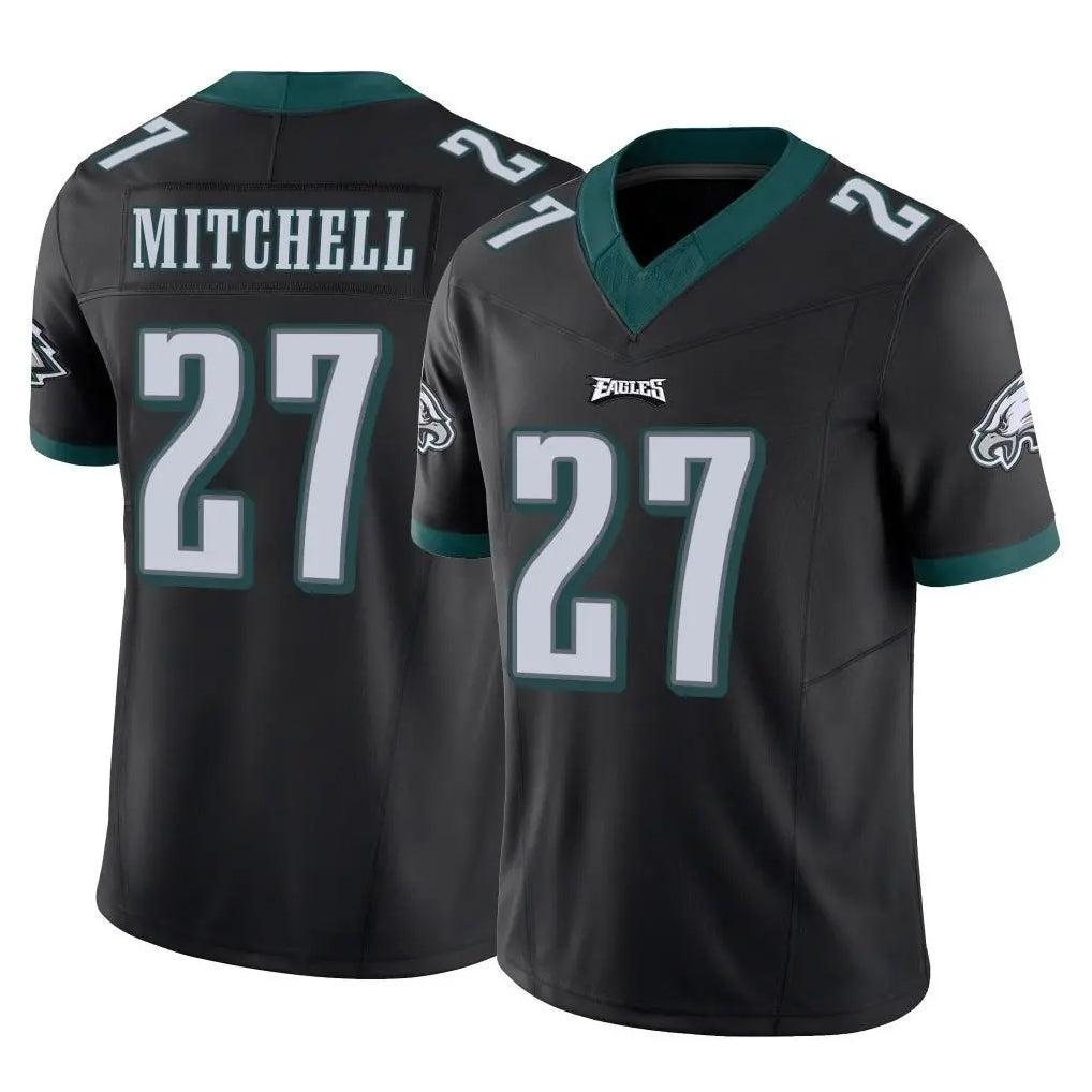 P.Eagles #27 Quinyon Mitchell Player Black Limited Vapor F.U.S.E. Home Game Edoa Stitched Jerseys