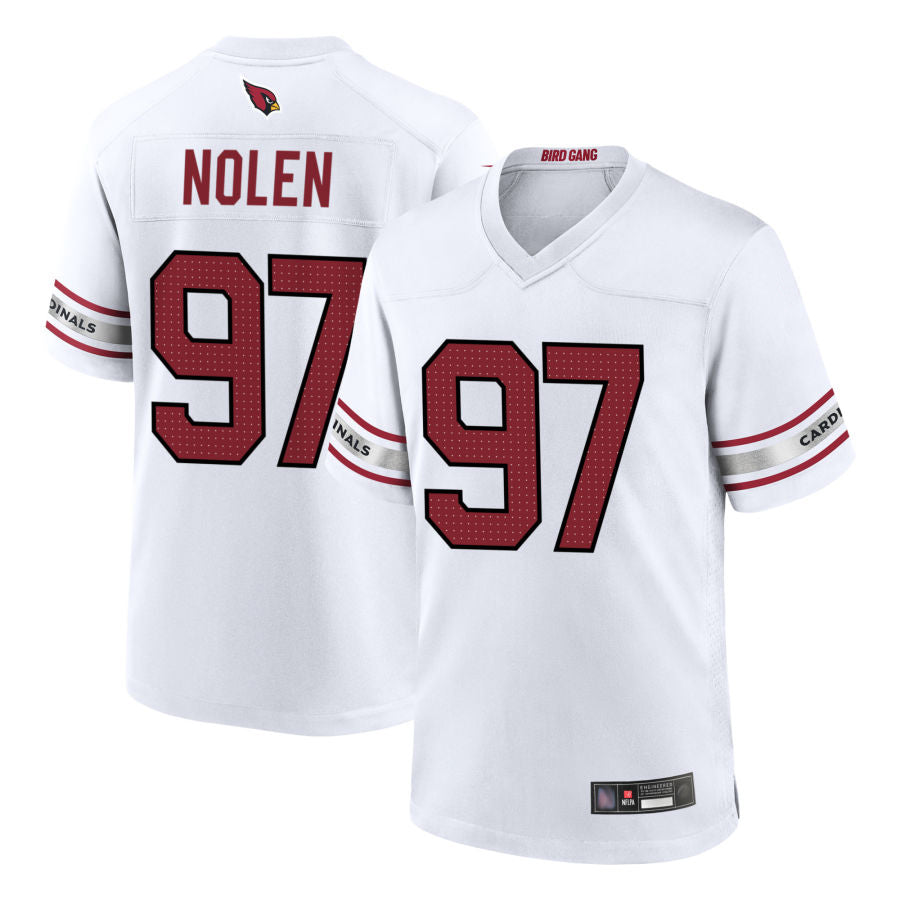 A.Cardinals #97 Walter Nolen III Player White Game Edoa Stitched Jerseys
