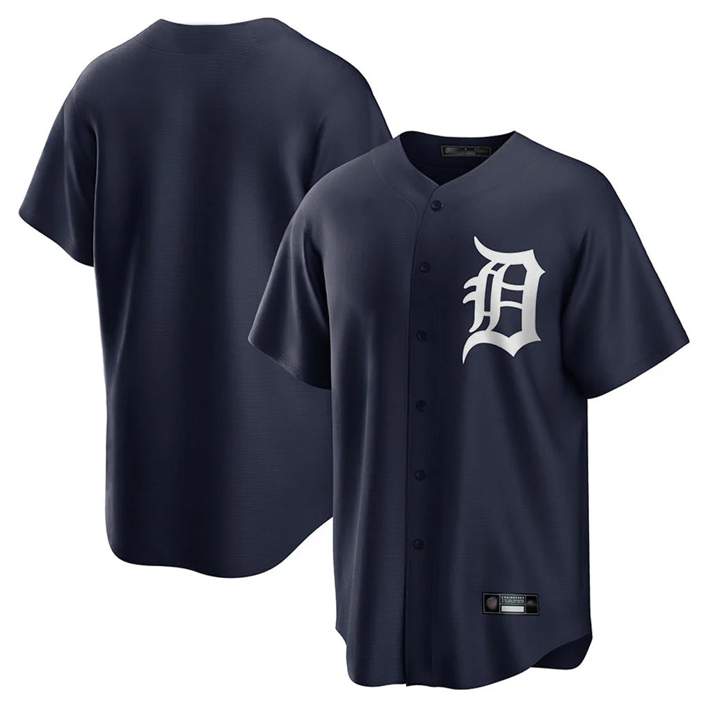 D.Tigers ## Tigers Blank Player Navy Game Home Edoa Stitched Jerseys