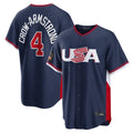 C.Cubs #4 Pete Crow-Armstrong Player Navy USA 2026 World Classic Home Limited Edoa Stitched Jerseys
