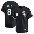 C.White Sox #8 Kyle Teel Player Black Limited Home Edoa Stitched Jerseys
