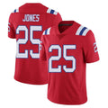 NE.Patriots #25 Marcus Jones Player Red Vapor Untouchable Home Game Edoa Stitched Jerseys