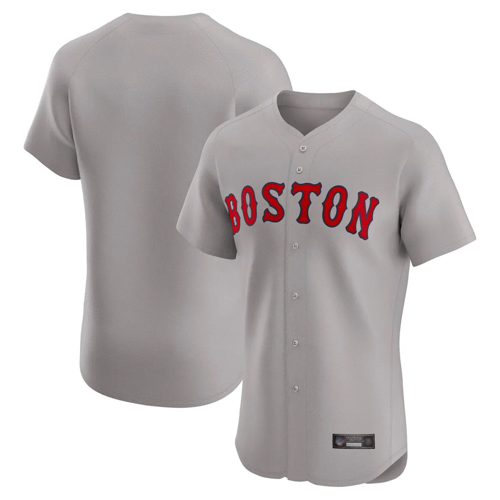 B.Red Sox ## Red Sox Blank Player Gray Road Limited Elite Home Game Edoa Stitched Jerseys