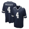 D.Cowboys #4 Dak Prescott Player Navy Home Game Edoa Stitched Jerseys