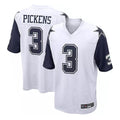 D.Cowboys #3 George Pickens Player White-Navy Home Game Edoa Stitched Jerseys