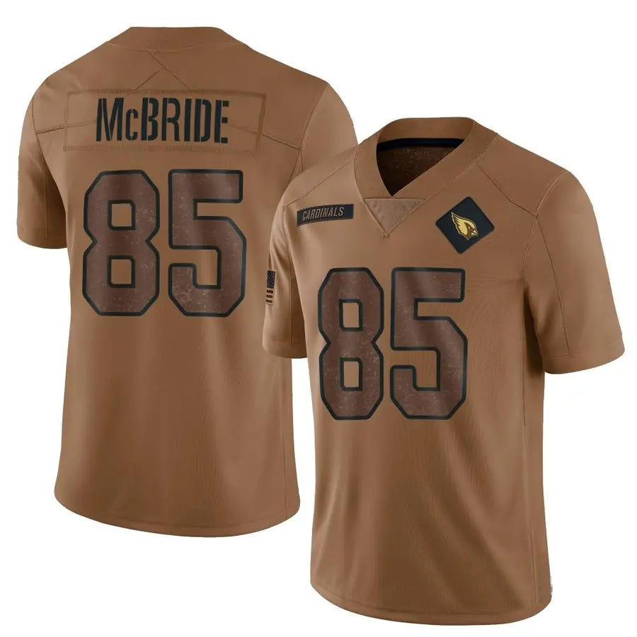 A.Cardinals #85 Trey McBride Player Black Limited Reflective Edoa Stitched Jerseys