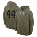 NY.Jets #44 Jamien Sherwood Player Olive Salute to Service Pullover Hoodies Limited Edoa Stitched Jerseys