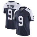 D.Cowboys #9 KaVontae Turpin Player Navy-White Limited Alternate Vapor Untouchable Home Game Edoa Stitched Jerseys