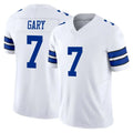 D.Cowboys #7 Rashan Gary Player White Limited Vapor F.U.S.E. Home Game Edoa Stitched Jerseys
