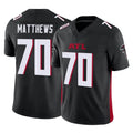 A.Falcons #70 Jake Matthews Player Black Vapor F.U.S.E. Limited Edoa Stitched Jerseys