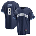 C.Cubs #8 Ian Happ Player Navy City Connect Home Game Edoa Stitched Jerseys
