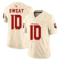 A.Cardinals #10 Josh Sweat Player Cream Rivalries Collection Vapor Limited Home Game Edoa Stitched Jerseys