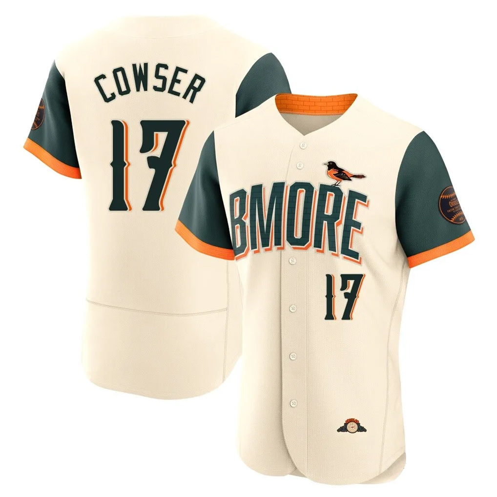 B.Orioles #17 Colton Cowser Player Cream 2026 City Connect Limited Elite Home Game Edoa Stitched Jerseys