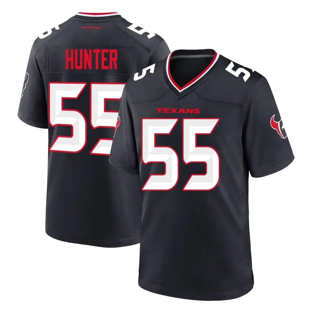 H.Texans #55 Danielle Hunter Player Navy Team Home Game Edoa Stitched Jerseys