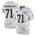 IN.Colts #71 Matt Goncalves Player Arctic Camo Salute To Service Limited Game Edoa Stitched Jerseys