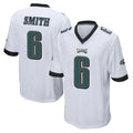P.Eagles #6 DeVonta Smith Player White Home Game Edoa Stitched Jerseys
