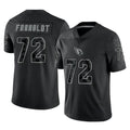 A.Cardinals #72 Hjalte Froholdt Player Black RFLCTV Limited Home Game Edoa Stitched Jerseys