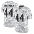 B.Ravens #44 Marlon Humphrey Player Arctic Camo Salute to Service Limited Edoa Stitched Jerseys