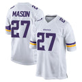M.Vikings #27 Jordan Mason Player White Home Game Edoa Stitched Jerseys