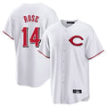 C.Reds #14 Pete Rose Player White Home Game Edoa Stitched Jerseys