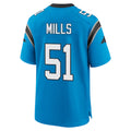 C.Panthers #51 Sam Mills Player Blue Home Game Edoa Stitched Jerseys