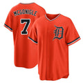D.Tigers #7 Kevin McGonigle Player Orange Home Game Edoa Stitched Jerseys