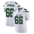 NY.Jets #66 Joe Tippmann Player White Spotlight Limited Vapor Home Game Edoa Stitched Jerseys