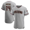 A.Diamondbacks #14 Gabriel Moreno Player Gray Road Limited Elite Home Game Edoa Stitched Jerseys