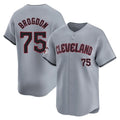 C.Guardians #75 Connor Brogdon Player Gray Road Limited Home Edoa Stitched Jerseys