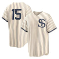 C.White Sox #15 Sean Newcomb Player Cream Field of Dreams Home Game Edoa Stitched Jerseys
