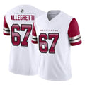 W.Commanders #67 Nick Allegretti Player White Vapor F.U.S.E. Limited Home Game Edoa Stitched Jerseys
