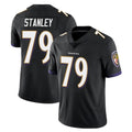 B.Ravens #79 Ronnie Stanley Player Black Vapor Untouchable Limited Home Game Edoa Stitched Jerseys