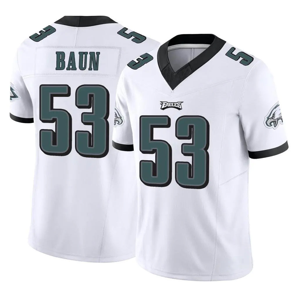 P.Eagles #53 Zack Baun Player White Limited Vapor F.U.S.E. Home Game Edoa Stitched Jerseys