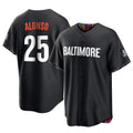 B.Orioles #25 Pete Alonso Player Black City Connect Home Game Edoa Stitched Jerseys