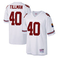 A.Cardinals #40 Pat Tillman Player Mitchell & Ness White Legacy Replica Edoa Stitched Jerseys