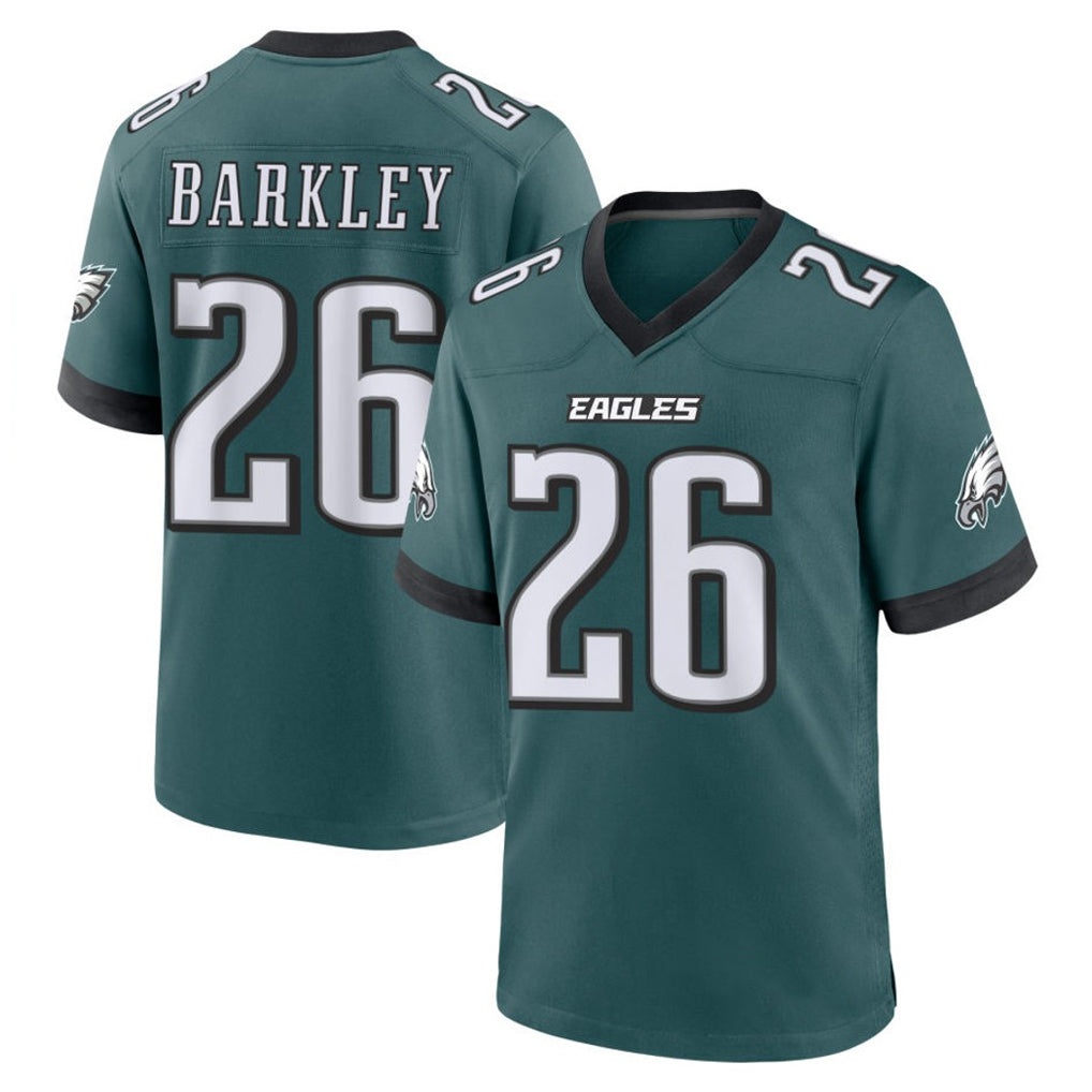 P.Eagles #26 Saquon Barkley Player Green Home Game Edoa Stitched Jerseys
