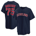 C.Guardians #75 Connor Brogdon Player Navy Game Home Edoa Stitched Jerseys