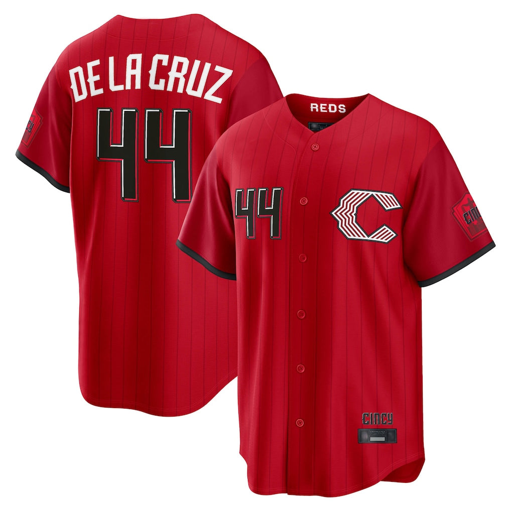 C.Reds #44 Elly De La Cruz Player Red 2026 City Connect Home Game Edoa Stitched Jerseys