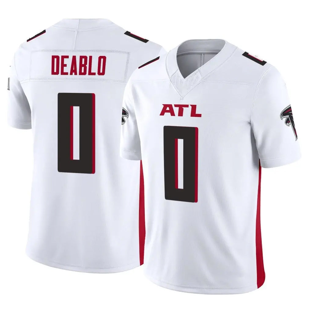 A.Falcons #0 Divine Deablo Player White Vapor F.U.S.E. Limited Home Game Edoa Stitched Jerseys